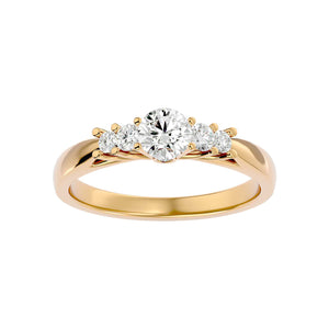 Ring „Aphrodite" for Women with Diamonds and Gold