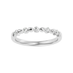 Ring „Valeria" for Women with Diamonds and White Gold