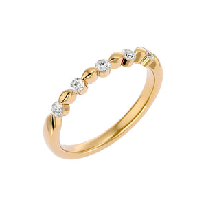 Ring „Valeria" for Women with Diamonds and Gold