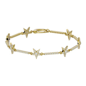Bracelet "Galaxie" for Women with Diamonds and Gold