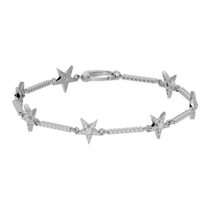Bracelet "Galaxie" for Women with Diamonds and White Gold