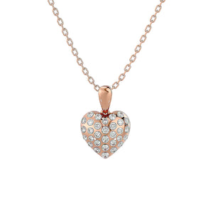 Pendant „Amara" for Women with Diamonds and Rose Gold