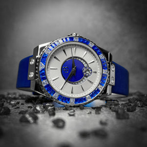 Alba AC07 - Ladies Automatic Watch, Blue Silk Bracelet