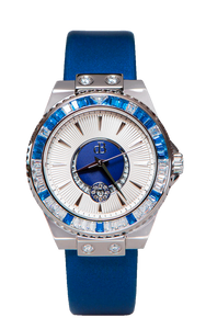 Alba AC02 - Ladies Automatic Watch, Blue Silk Bracelet